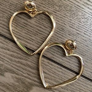 Lilly Pulitzer I heart You Gold Earrings
